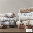 Beautyrest Polyester Faux Tip Dye Long Fur Heated Throw in Sand Brown