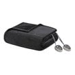 Beautyrest Polyester Solid Microlight Reversible Heated Blanket in Black