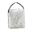 Beautyrest Polyester Marble Faux Fur Heated Throw in Natural Marble