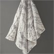 Beautyrest Polyester Marble Faux Fur Heated Throw in Natural Marble