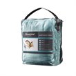 Beautyrest Polyester Solid Microlight Heated Throw in Aqua Blue