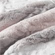 Beautyrest Polyester Oversized Faux Tip Dye Heated Throw in Blush Pink/Gray