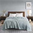 Madison Park 100 Percent Egyptian Cotton Solid Blanket in Light Blue