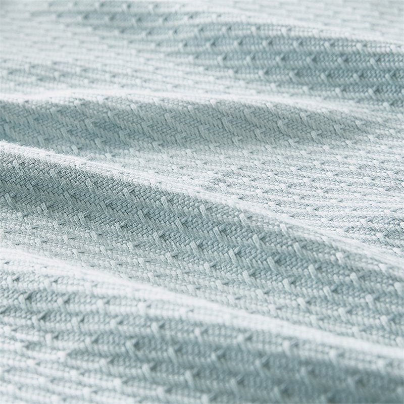 Madison Park 100 Percent Egyptian Cotton Solid Blanket in Light Blue