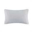 INK+IVY 100 Percent Acrylic Knitted Oblong Pillow Cover in Gray