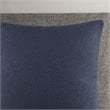 INK+IVY 100 Percent Acrylic Knitted Square Pillow Cover in Indigo Blue