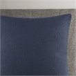 INK+IVY 100 Percent Acrylic Knitted Euro Pillow Cover in Indigo Blue