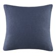 INK+IVY 100 Percent Acrylic Knitted Euro Pillow Cover in Indigo Blue