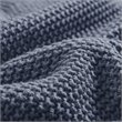 INK+IVY Bree 100 Percent Acrylic Knitted Throw in Indigo Blue