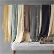 INK+IVY Stockholm 100 Percent Acrylic Color Block Faux Cashmere Throw in Taupe