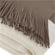 INK+IVY Stockholm 100 Percent Acrylic Color Block Faux Cashmere Throw in Taupe