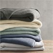 INK+IVY Bree 100 Percent Acrylic Knitted Blanket in Gray Finish