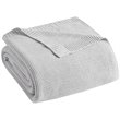 INK+IVY Bree 100 Percent Acrylic Knitted Blanket in Gray Finish