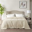 INK+IVY Bree 100 Percent Acrylic Knitted Blanket in Ivory Finish