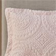 Madison Park Polyester Long Fur to Mink Comforter Set in Blush Pink