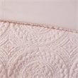 Madison Park Polyester Long Fur to Mink Comforter Set in Blush Pink