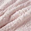 Madison Park Polyester Long Fur to Mink Comforter Set in Blush Pink