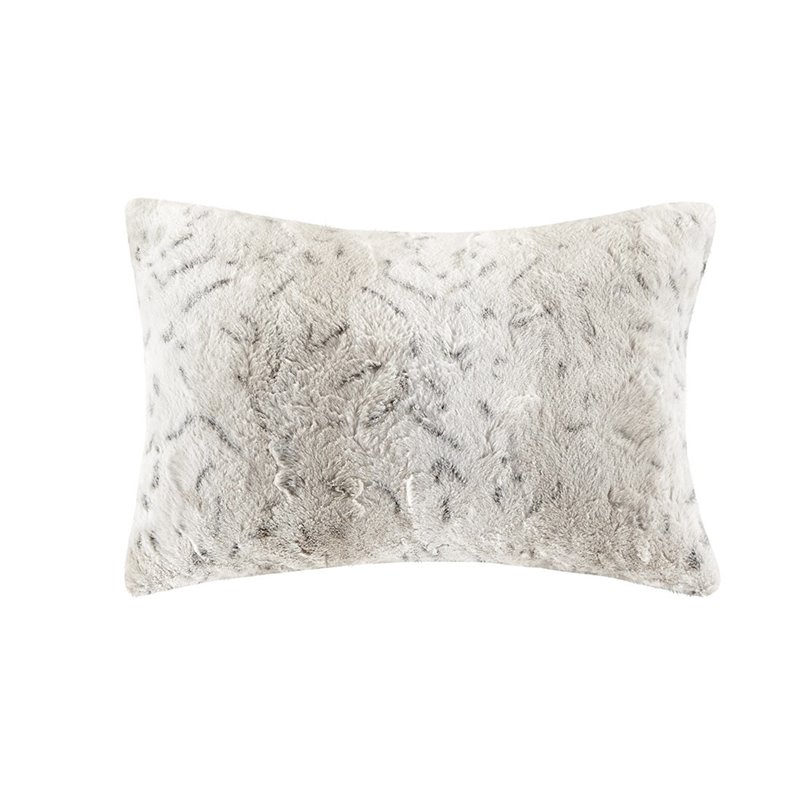 Madison Park 100 Percent Polyester Comforter Set in Snow Leopard White
