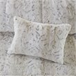 Madison Park 100 Percent Polyester Comforter Set in Snow Leopard White