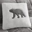 Woolrich Polyester Solid Low Pile Velour to Berber Comforter Set in Charcoal
