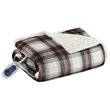 Woolrich Polyester Printed Mink Heated Throw with 1