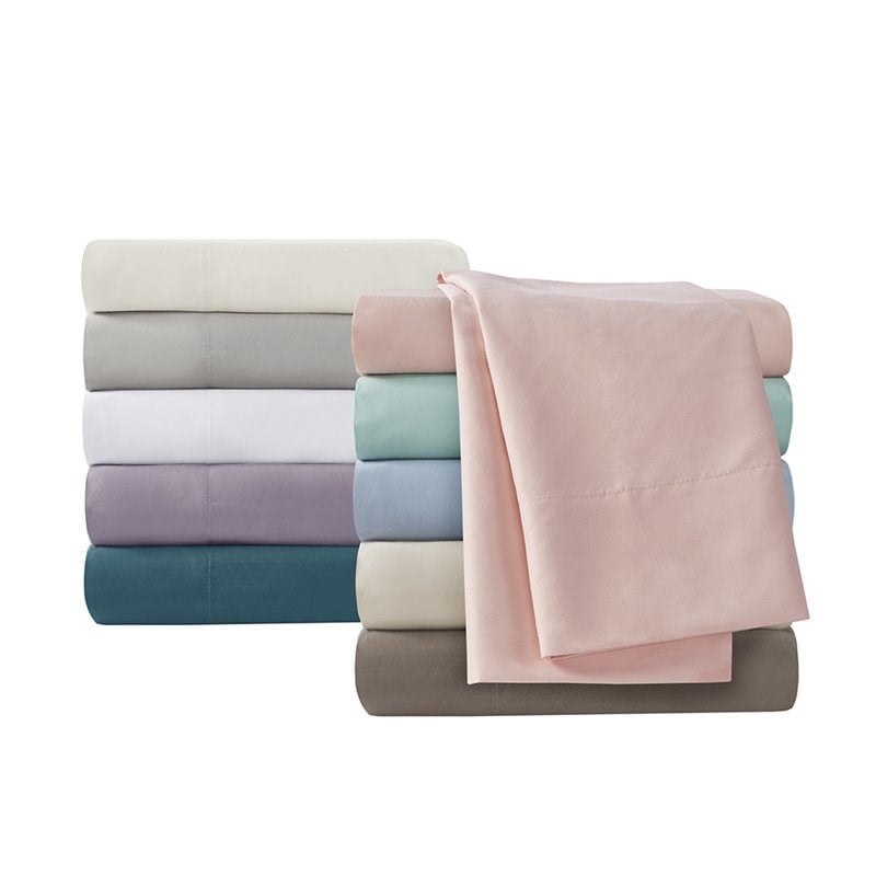 Madison Park Contemporary Polyester 3M Microcell Sheet Set in Seafoam