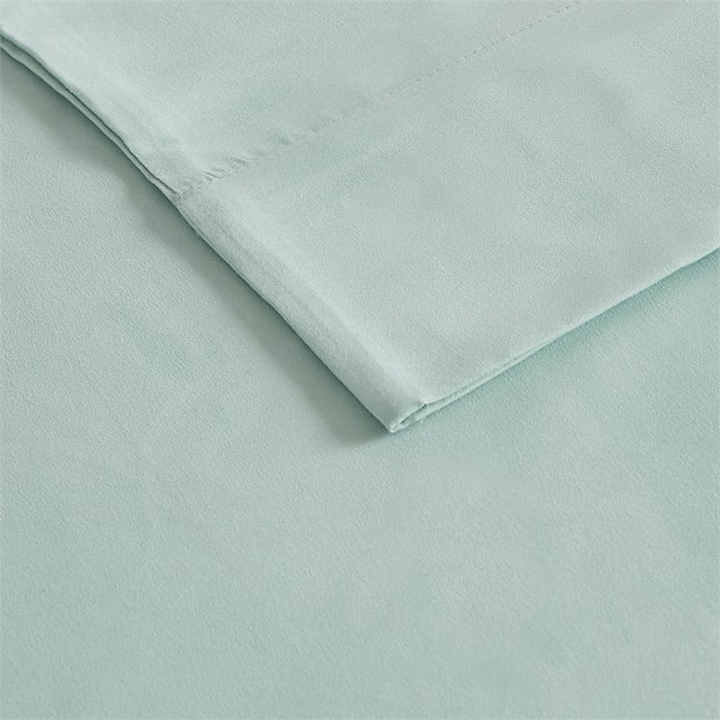 Madison Park Contemporary Polyester 3M Microcell Sheet Set in Seafoam