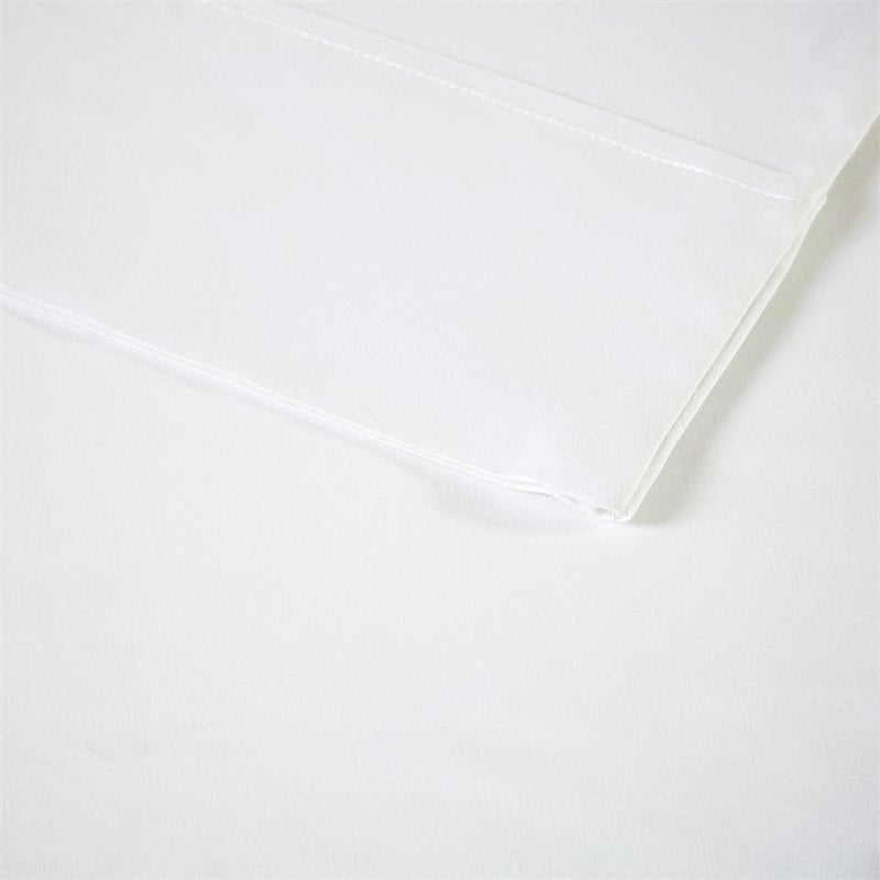 Madison Park Contemporary Cotton Polyester Solid Pillowcase in White