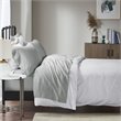 Madison Park Contemporary Cotton Polyester Solid Pillowcase in Gray