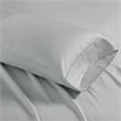 Madison Park Contemporary Cotton Polyester Solid Pillowcase in Gray
