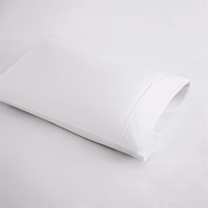 Beautyrest Contemporary Cotton and Polyester Sateen Cooling Sheet Sets in White