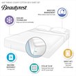 Beautyrest Contemporary Cotton and Polyester Sateen Cooling Sheet Sets in White