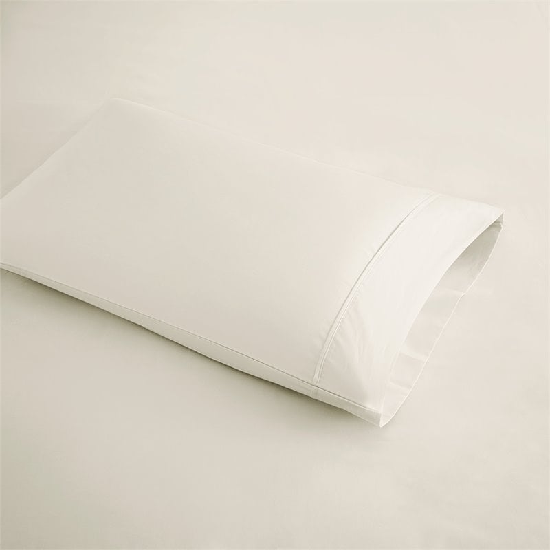 Beautyrest Contemporary Cotton and Polyester Sateen Cooling Sheet Sets in Ivory