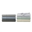 Beautyrest Contemporary Cotton and Polyester Solid Sheet Set in Seafoam