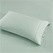 Beautyrest Contemporary Cotton and Polyester Solid Sheet Set in Seafoam