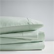 Beautyrest Contemporary Cotton and Polyester Solid Sheet Set in Seafoam