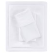 Beautyrest Contemporary Cotton and Polyester Solid Sheet Set in White