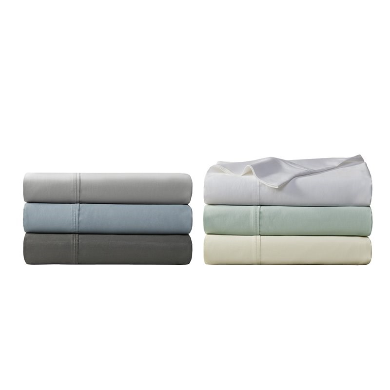 Beautyrest Contemporary Cotton and Polyester Solid Sheet Set in White