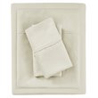 Beautyrest Contemporary Cotton and Polyester Solid Sheet Set in Ivory