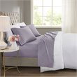 Beautyrest Contemporary Cotton and Polyester Sateen Cooling Sheet Sets in Purple