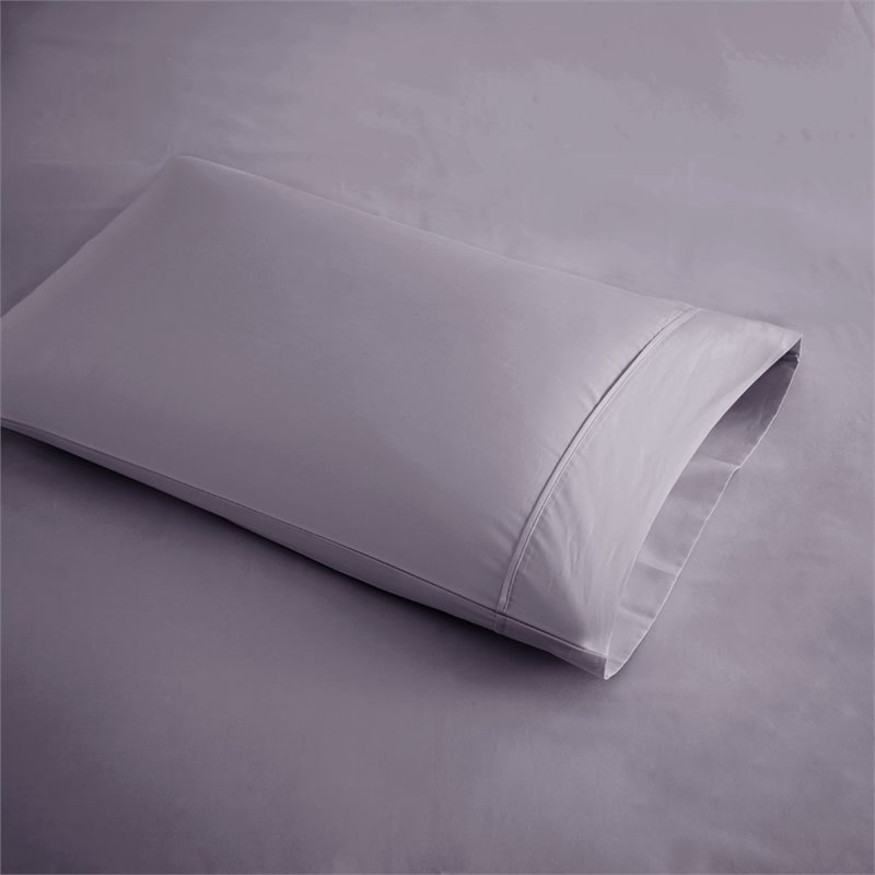 Beautyrest Contemporary Cotton and Polyester Sateen Cooling Sheet Sets in Purple