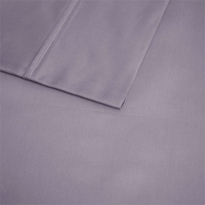 Beautyrest Contemporary Cotton and Polyester Sateen Cooling Sheet Sets in Purple
