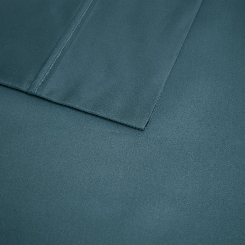 Beautyrest Contemporary Cotton and Polyester Sateen Cooling Sheet Sets in Teal