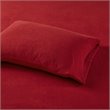 True North by Sleep Philosophy Polyester Micro Fleece Solid Sheet Set in Red
