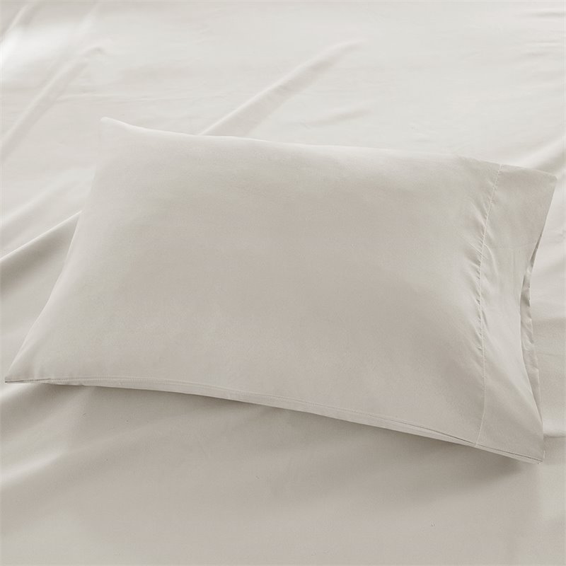 Madison Park Contemporary Polyester 3M Microcell Sheet Set in Ivory