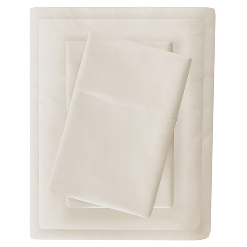 Madison Park Contemporary Polyester 3M Microcell Sheet Set in Ivory