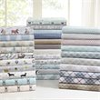 True North by Sleep Philosophy Cotton Pigment Printed Sheet Set - Gray Penguins