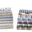Woolrich 100 Percent Cotton Flannel Printed Sheet Set in Blue Plaid