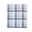 Woolrich 100 Percent Cotton Flannel Printed Sheet Set in Blue Plaid Finish