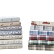 Woolrich 100 Percent Cotton Flannel Printed Sheet Set in Blue Plaid Finish